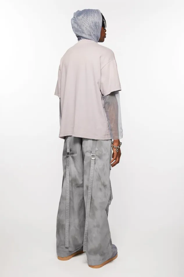Men Cargo Trousers Mid Grey Acne Studios Trousers