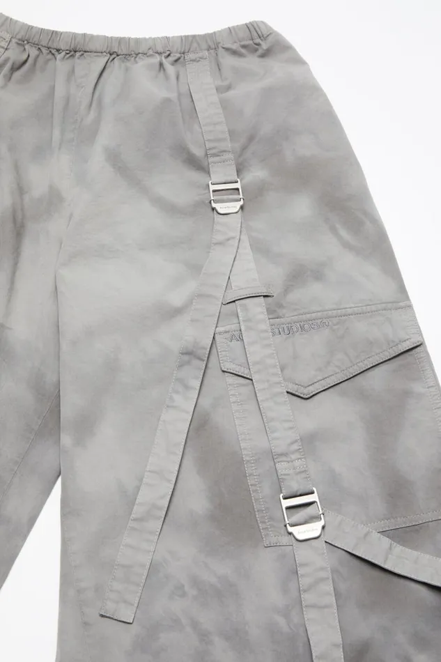 Men Cargo Trousers Mid Grey Acne Studios Trousers