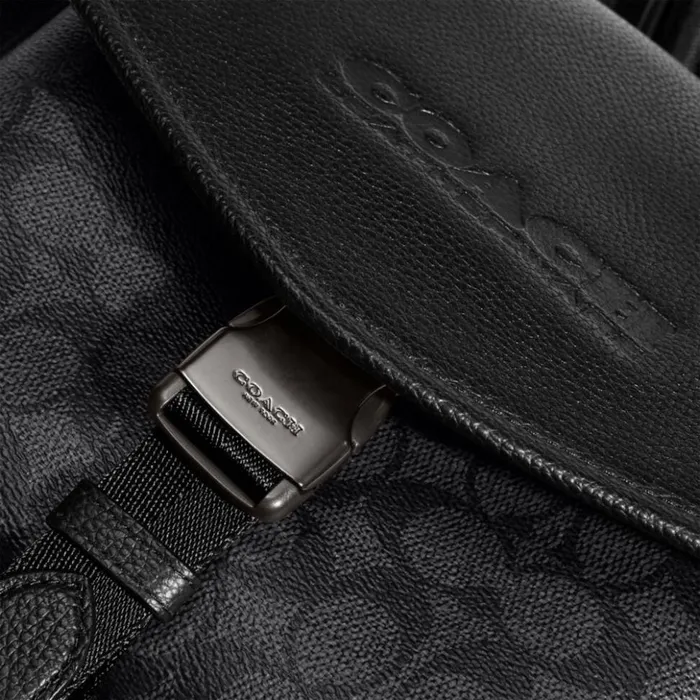 Men Charter Messenger In Signature Canvas Charcoalblack Coach Messenger and Crossbody Men Charter Messenger In Signature Canvas Charcoalblack Coach Messenger and Crossbody