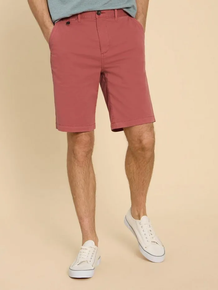 Men CHINOS White Stuff Sutton Organic Chino Short Deep Pink Men CHINOS White Stuff Sutton Organic Chino Short Deep Pink