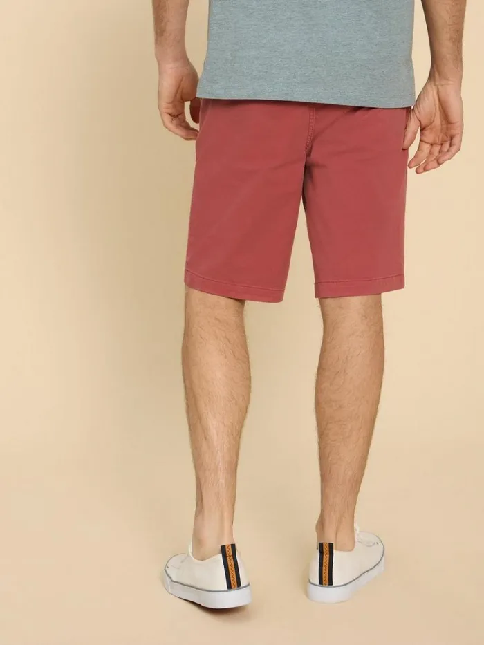 Men CHINOS White Stuff Sutton Organic Chino Short Deep Pink Men CHINOS White Stuff Sutton Organic Chino Short Deep Pink