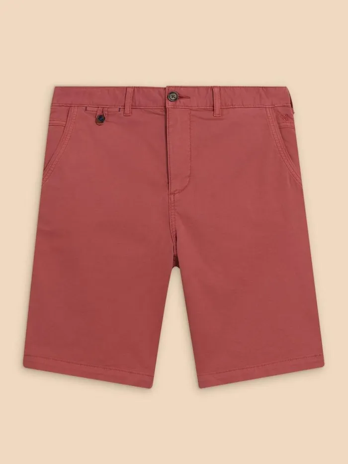 Men CHINOS White Stuff Sutton Organic Chino Short Deep Pink Men CHINOS White Stuff Sutton Organic Chino Short Deep Pink