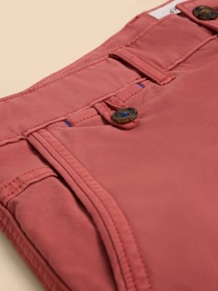 Men CHINOS White Stuff Sutton Organic Chino Short Deep Pink Men CHINOS White Stuff Sutton Organic Chino Short Deep Pink