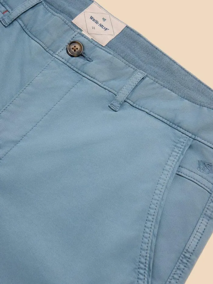Men CHINOS White Stuff Sutton Organic Chino Trouser Mid Blue Men CHINOS White Stuff Sutton Organic Chino Trouser Mid Blue