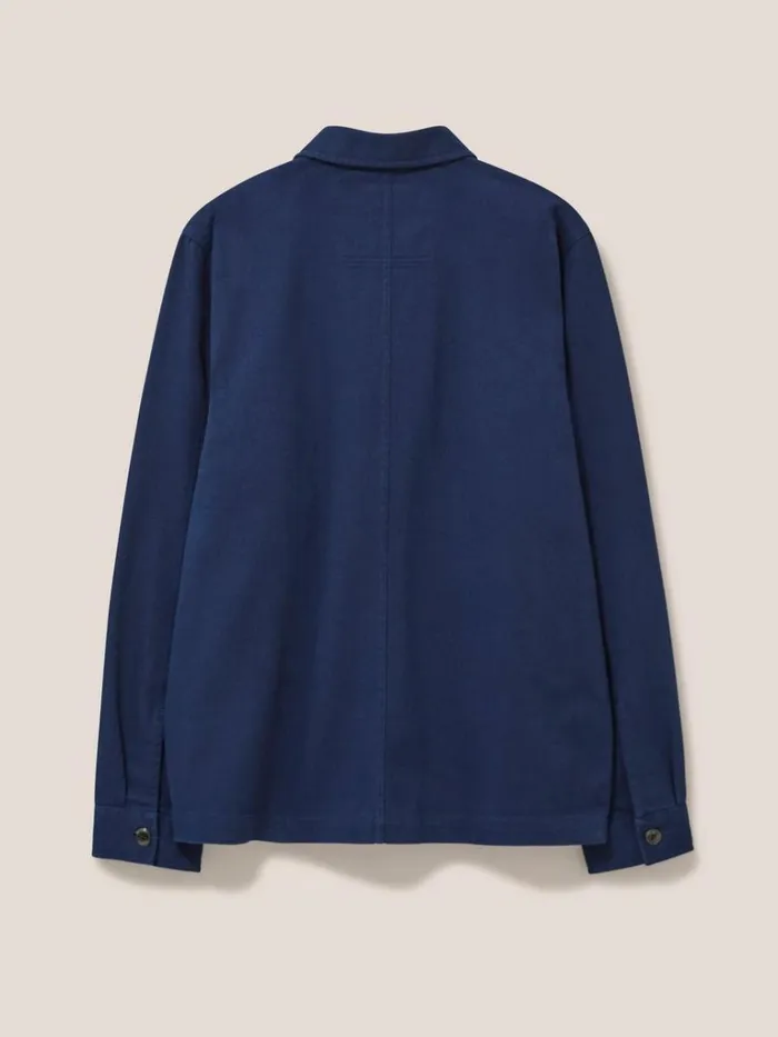 Men COATS and JACKETS White Stuff Fabien Chore Jacket French Navy Men COATS and JACKETS White Stuff Fabien Chore Jacket French Navy