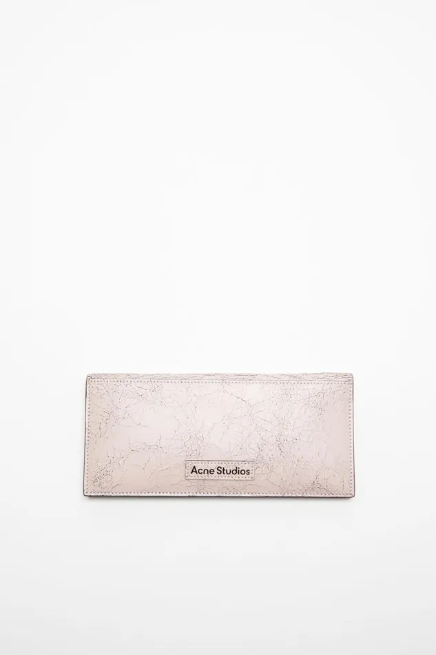 Men Continental Wallet Pastel Pink Acne Studios Small Leather Goods