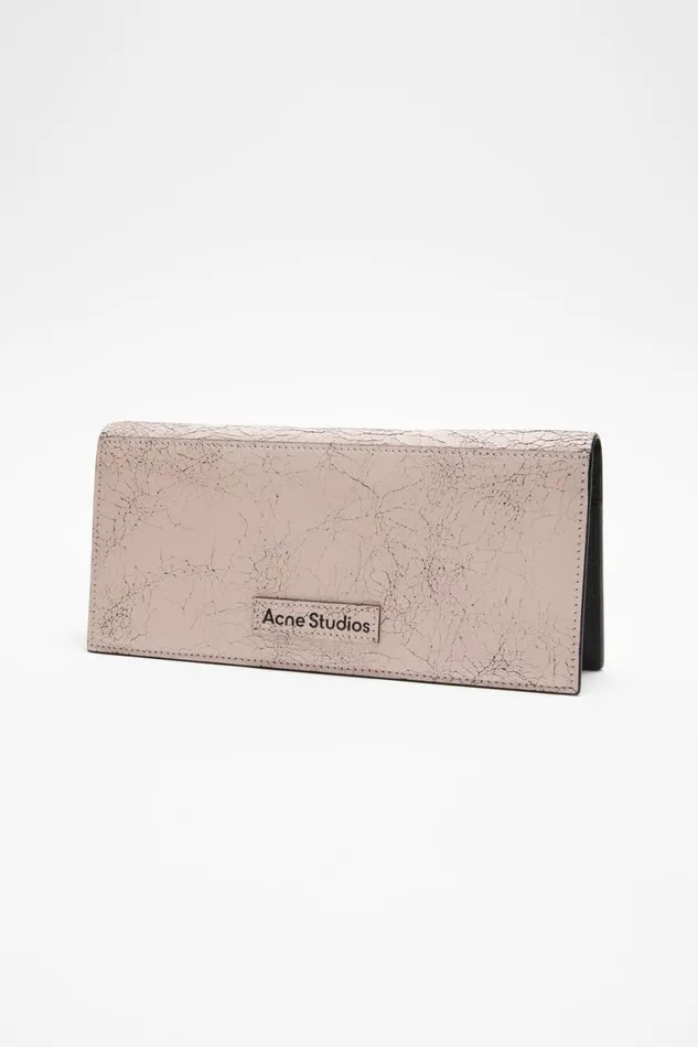 Men Continental Wallet Pastel Pink Acne Studios Small Leather Goods