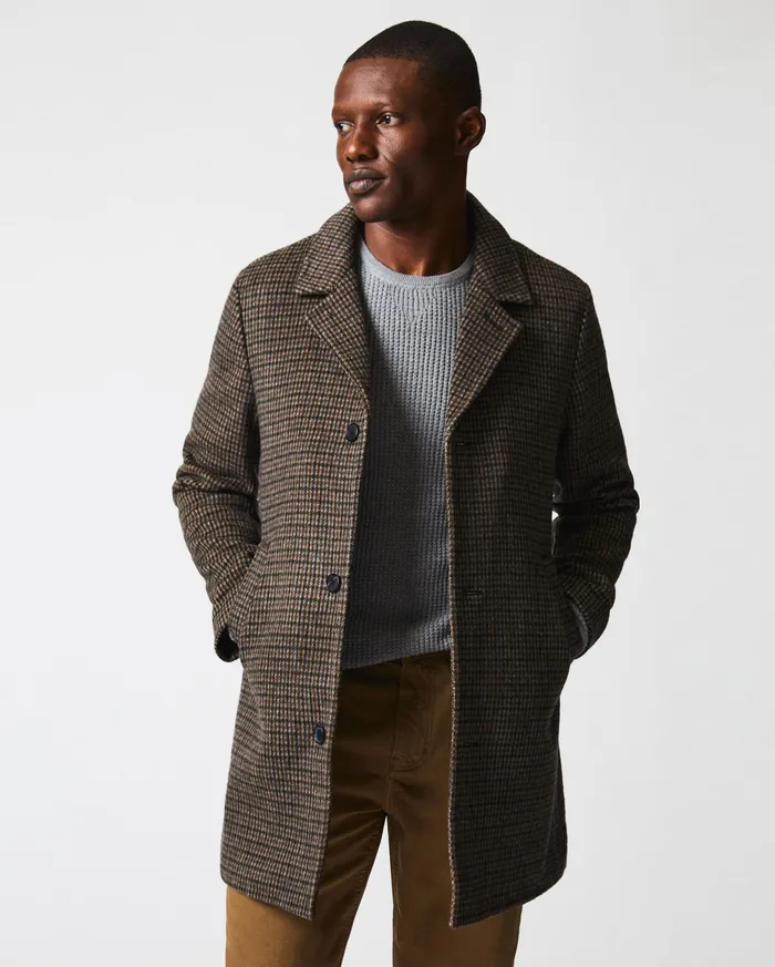 Men Cooper Coat Charcoaltan Billy Reid Jackets and Outerwear