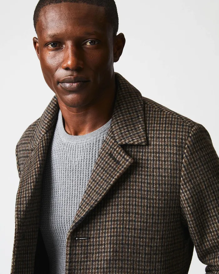 Men Cooper Coat Charcoaltan Billy Reid Jackets and Outerwear
