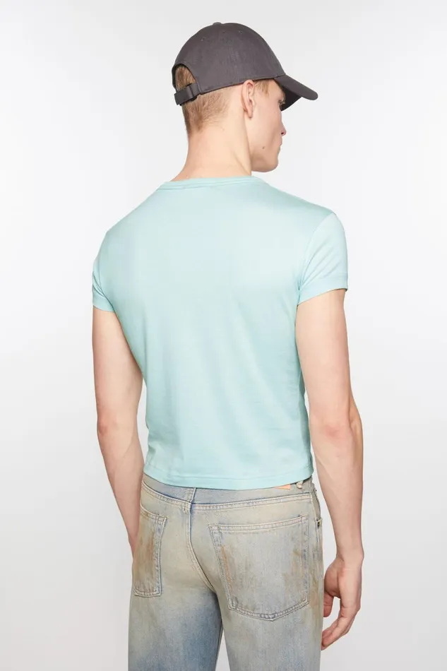 Men Crew Neck Tshirt 8211 Fitted Fit Dusty Blue Acne Studios Tshirts