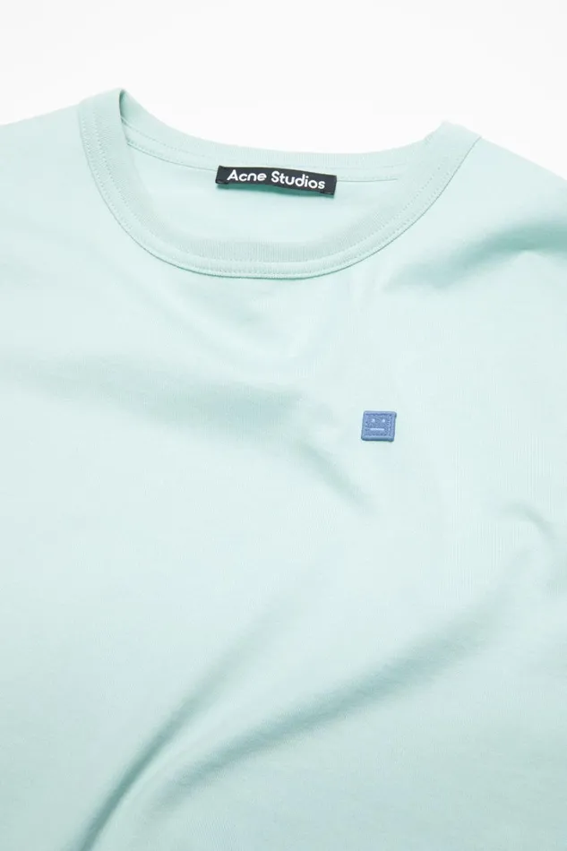 Men Crew Neck Tshirt 8211 Fitted Fit Dusty Blue Acne Studios Tshirts