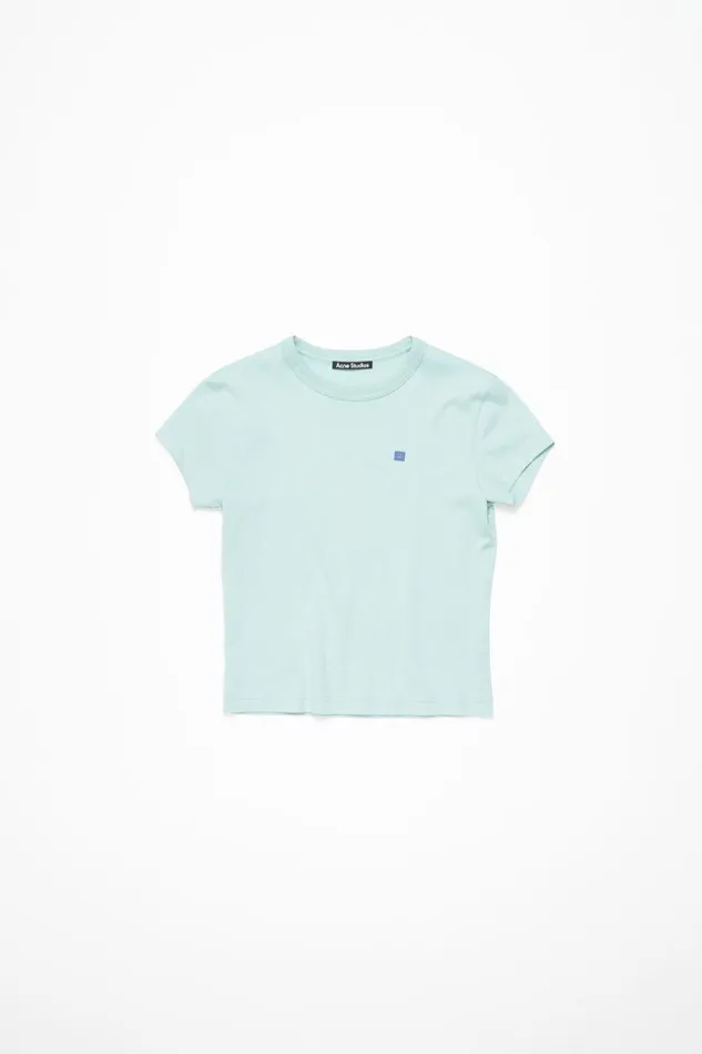 Men Crew Neck Tshirt 8211 Fitted Fit Dusty Blue Acne Studios Tshirts