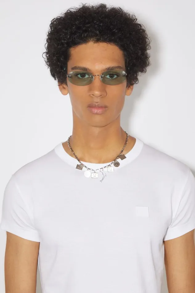 Men Crew Neck Tshirt 8211 Fitted Fit Optic White Acne Studios Tshirts
