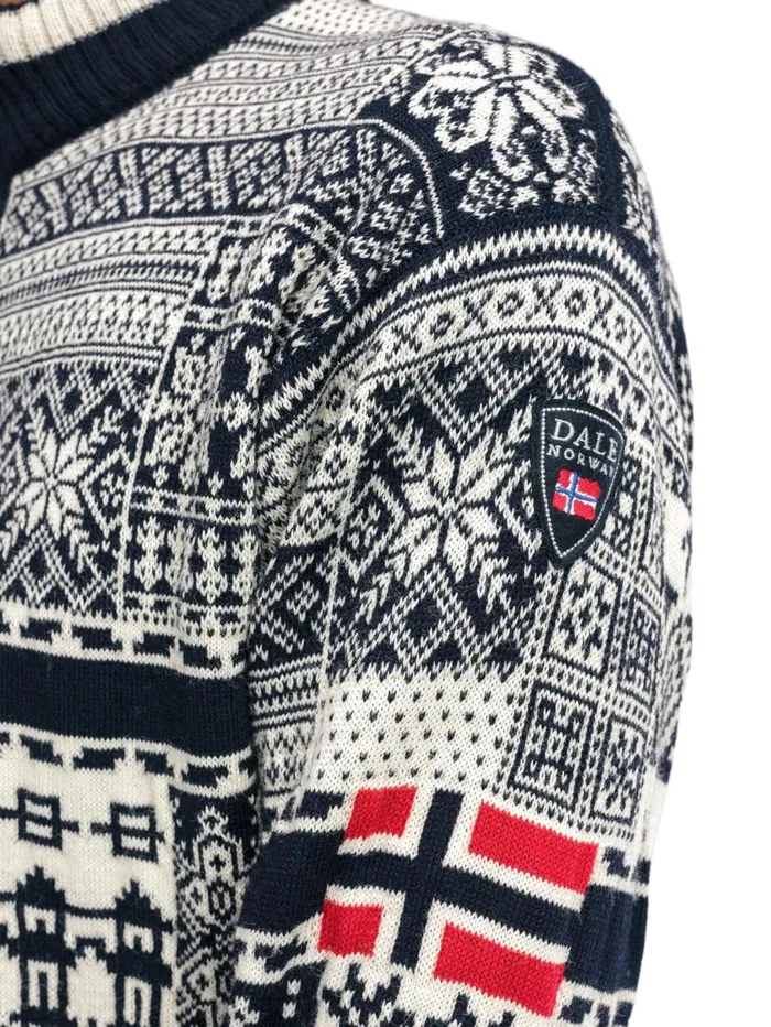 Men Dale Of Norway Halfzip History Sweater 8211 Norwegian Wool