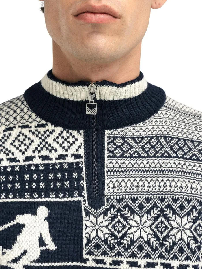 Men Dale Of Norway Halfzip History Sweater 8211 Norwegian Wool