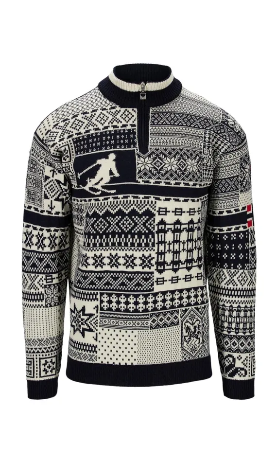 Men Dale Of Norway Halfzip History Sweater 8211 Norwegian Wool