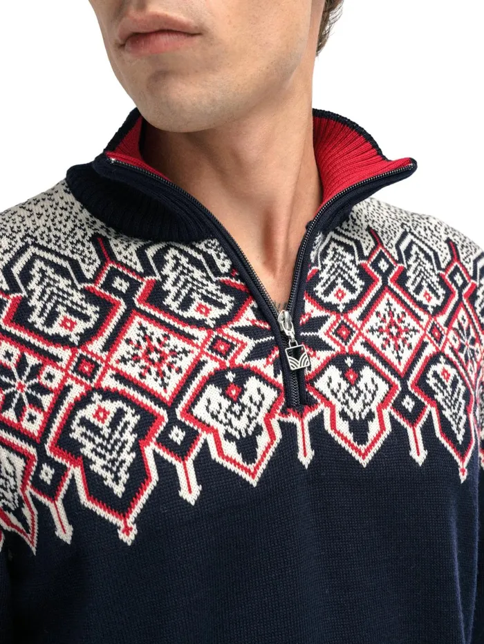Men Dale Of Norway Halfzip Winterland Wool Sweater 8211 Merino