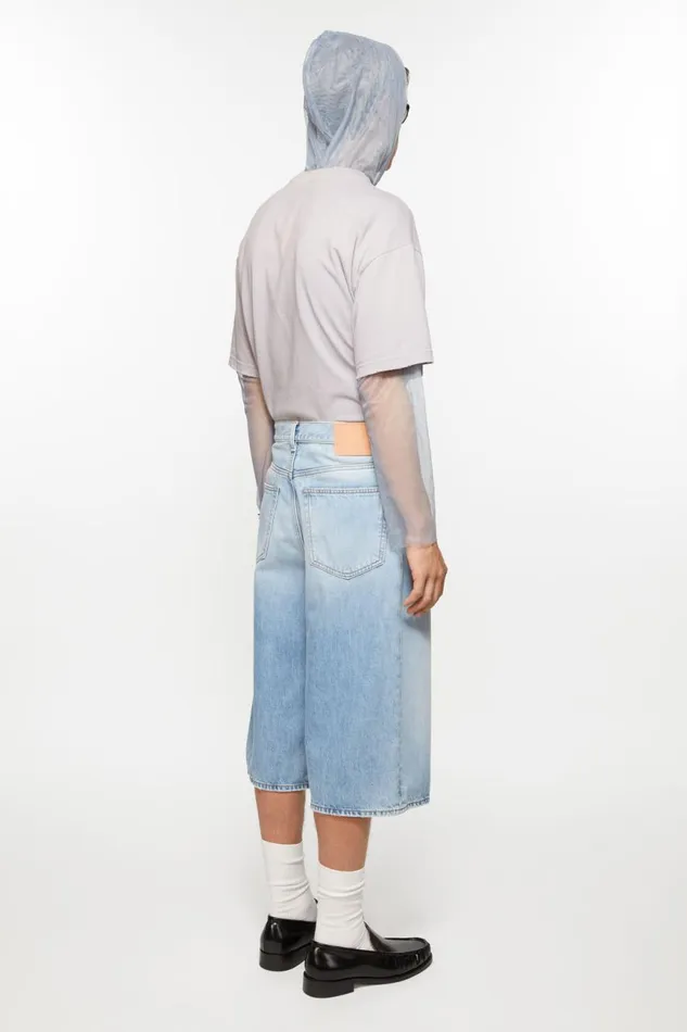Men Denim Shorts 8211 Loose Fit Light Blue Acne Studios Shorts