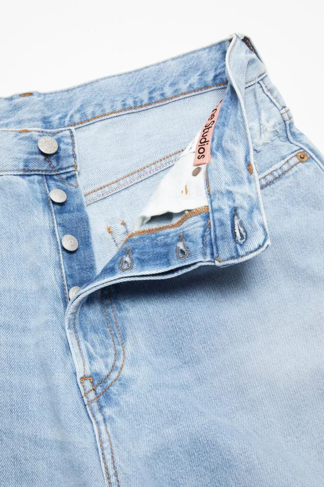 Men Denim Shorts 8211 Loose Fit Light Blue Acne Studios Shorts