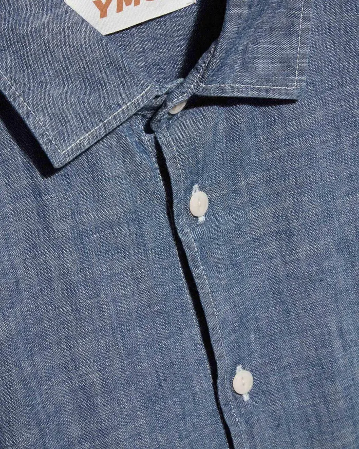 Men Earth Curtis Shirt Light Indigo YMC Denim