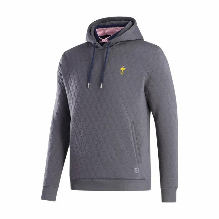 Men FootJoy 1927 Trophy Quilted Hoodie Base MidLayers