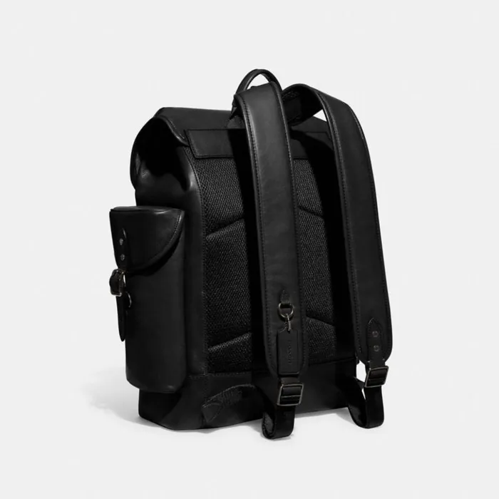 Men Hitch Backpack Black Coach Backpacks