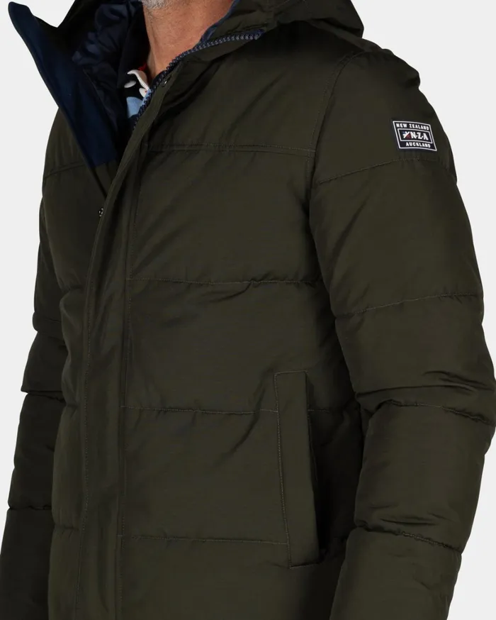 Men Jackets NZA New Zealand Auckland Dark Green Padded Jacket 8211 Gravel Green Men Jackets NZA New Zealand Auckland Dark Green Padded Jacket 8211 Gravel Green