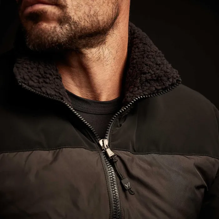 MEN James Perse JACKETSOUTERWEAR Mixed Media Down Jacket Black