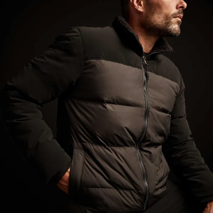 MEN James Perse JACKETSOUTERWEAR Mixed Media Down Jacket Black