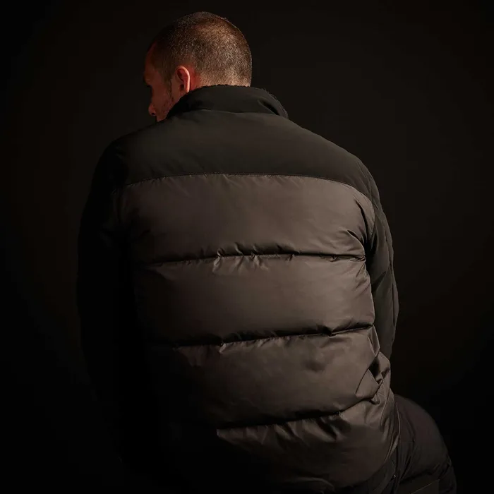 MEN James Perse JACKETSOUTERWEAR Mixed Media Down Jacket Black