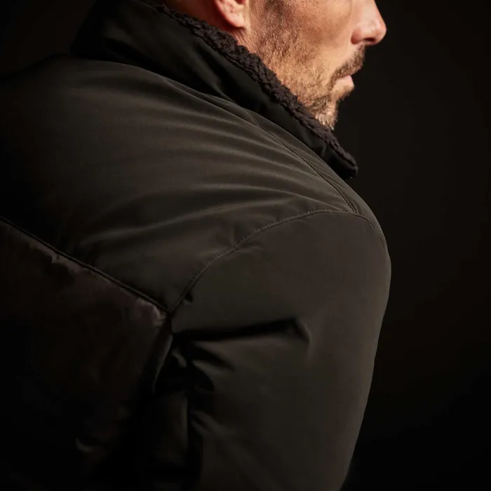MEN James Perse JACKETSOUTERWEAR Mixed Media Down Jacket Black
