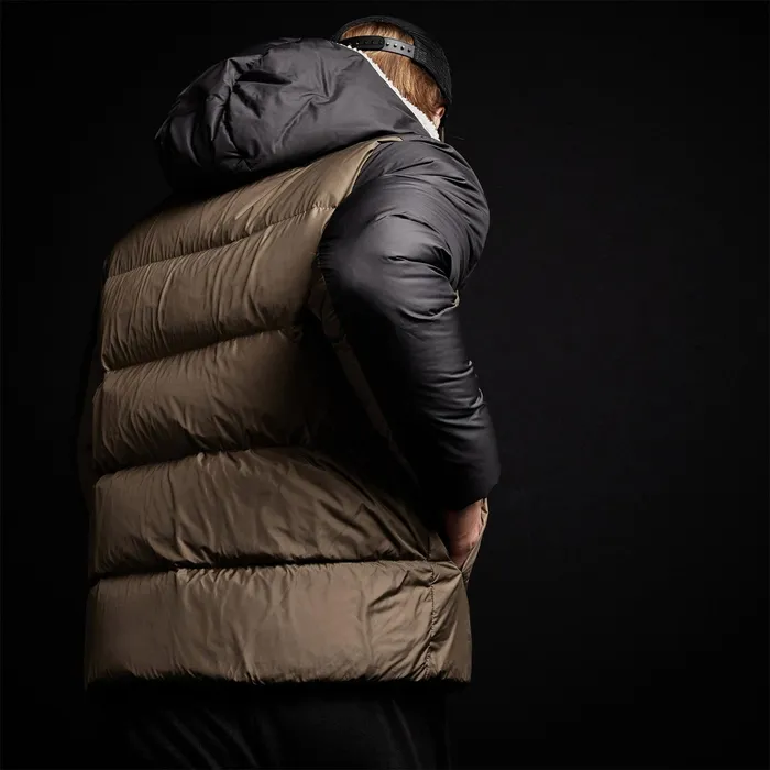 MEN James Perse JACKETSOUTERWEAR YOSEMITE Two Tone Down Parka Blackplatoon