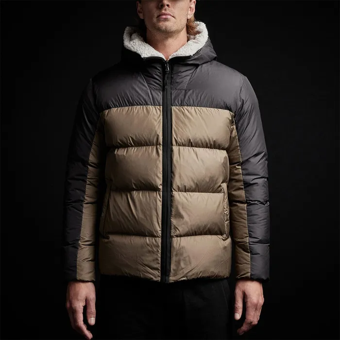 MEN James Perse JACKETSOUTERWEAR YOSEMITE Two Tone Down Parka Blackplatoon