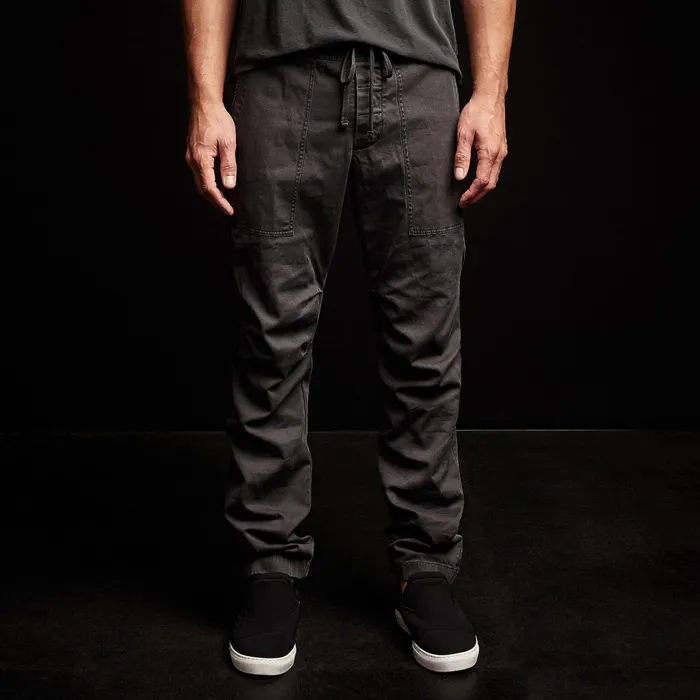MEN James Perse PANTSDENIM Army Cotton Slub Utility Pant Black Pigment