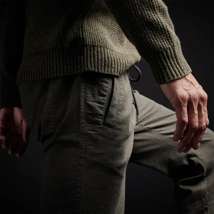 MEN James Perse PANTSDENIM Overdyed Flannel Track Pant Hunter Pigment