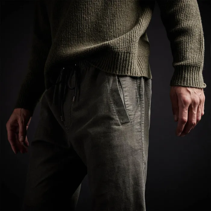 MEN James Perse PANTSDENIM Overdyed Flannel Track Pant Hunter Pigment