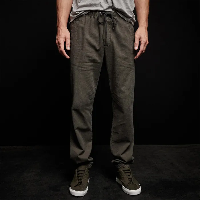 MEN James Perse PANTSDENIM Overdyed Flannel Track Pant Hunter Pigment