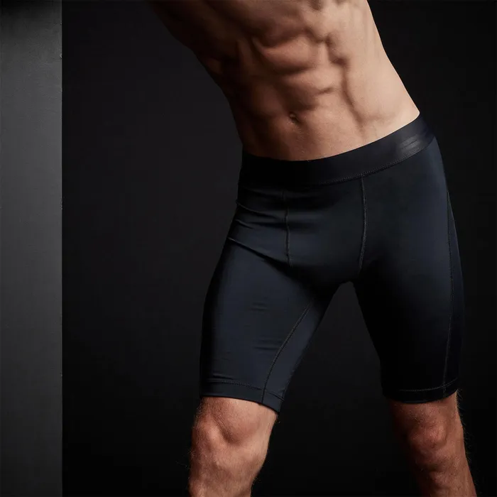 MEN James Perse Performance Bottoms YOSEMITE Sport Long Boxer Black