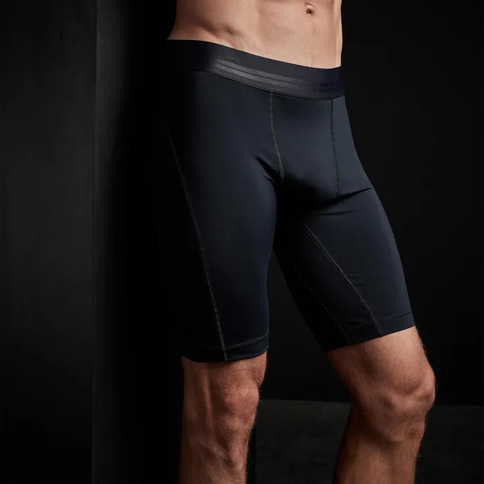MEN James Perse Performance Bottoms YOSEMITE Sport Long Boxer Black