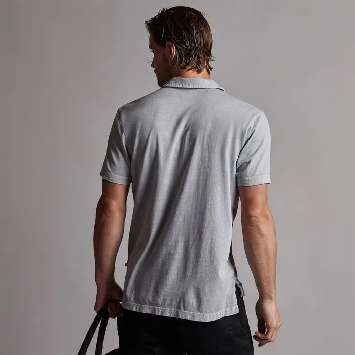 MEN James Perse POLOSNOVELTY TOPS Sueded Jersey Polo Breeze Pigment