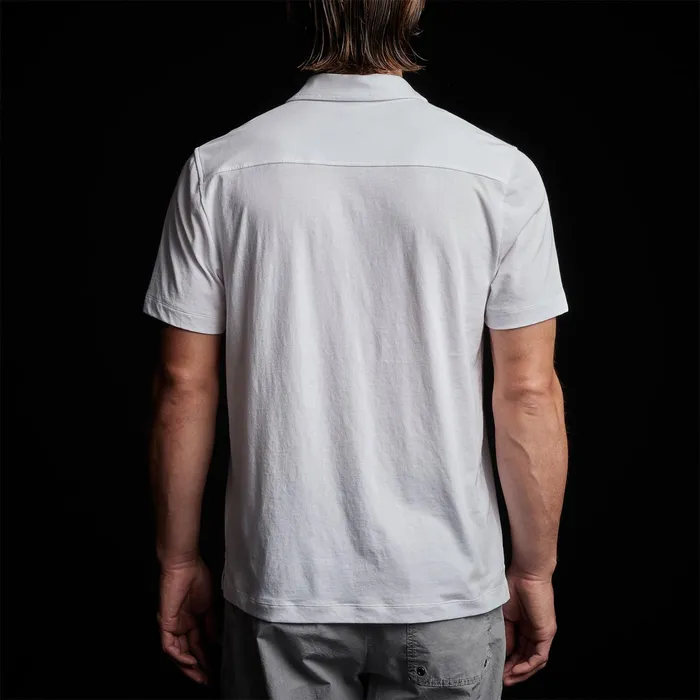 MEN James Perse SHIRTING Clean Finish Short Sleeve Shirt White