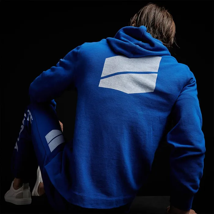 MEN James Perse SWEAT TOPSBOTTOMS YOSEMITE French Terry Pullover Hoodie Royal Bluewhite