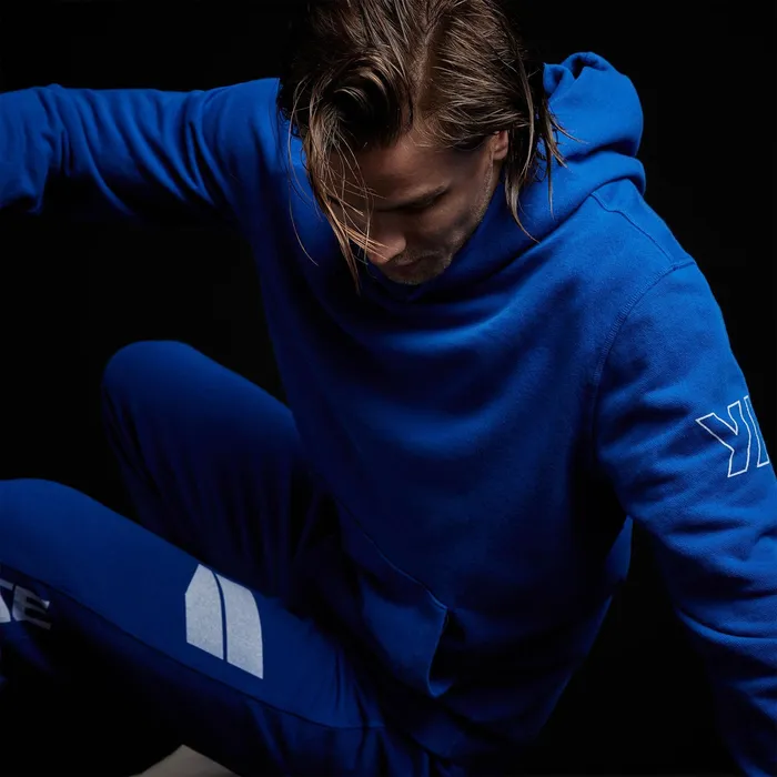MEN James Perse SWEAT TOPSBOTTOMS YOSEMITE French Terry Pullover Hoodie Royal Bluewhite