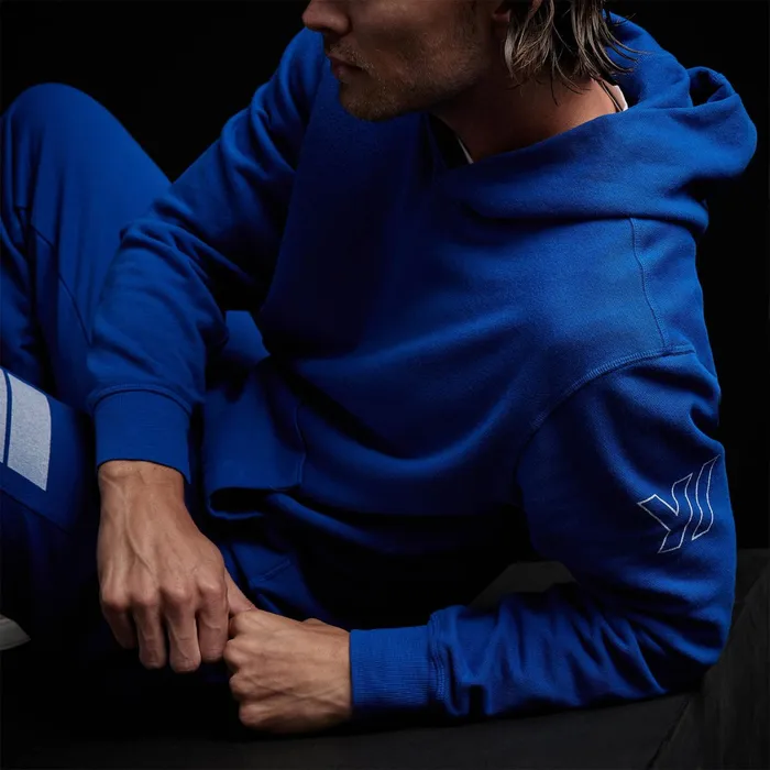 MEN James Perse SWEAT TOPSBOTTOMS YOSEMITE French Terry Pullover Hoodie Royal Bluewhite