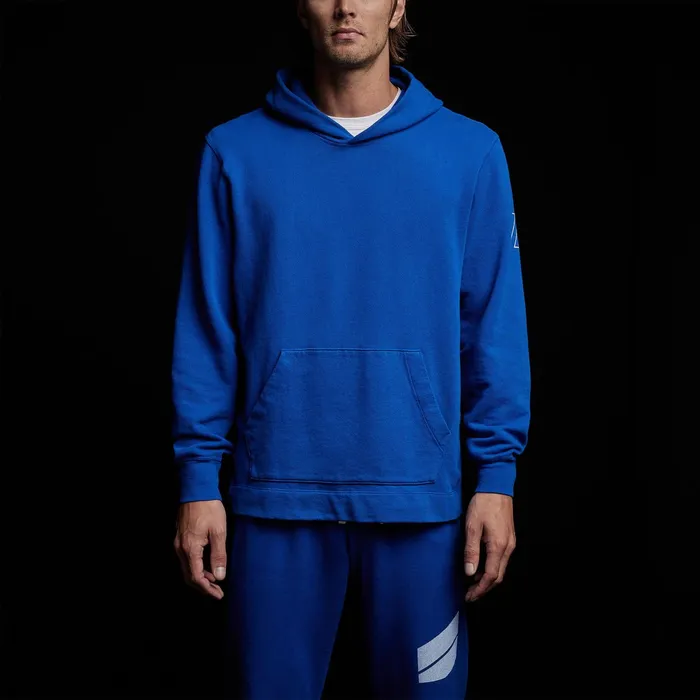MEN James Perse SWEAT TOPSBOTTOMS YOSEMITE French Terry Pullover Hoodie Royal Bluewhite