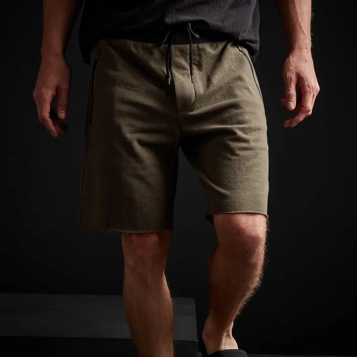 MEN James Perse SWEAT TOPSBOTTOMS Zip Pocket Short Olive
