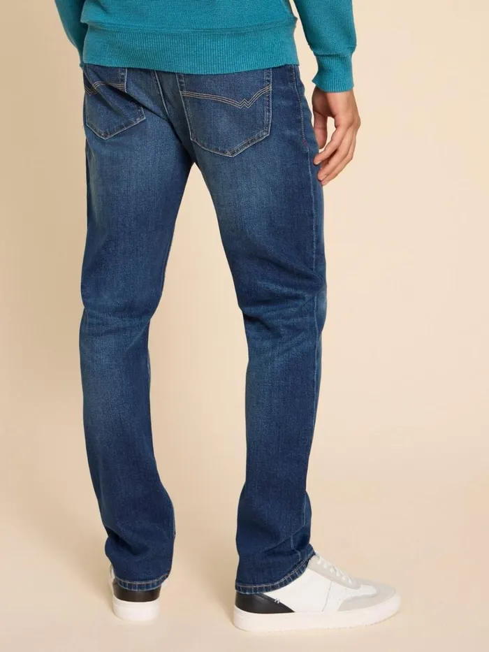 Men JEANS White Stuff Eastwood Straight Jean Mid Denim Men JEANS White Stuff Eastwood Straight Jean Mid Denim
