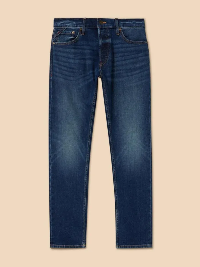 Men JEANS White Stuff Eastwood Straight Jean Mid Denim Men JEANS White Stuff Eastwood Straight Jean Mid Denim