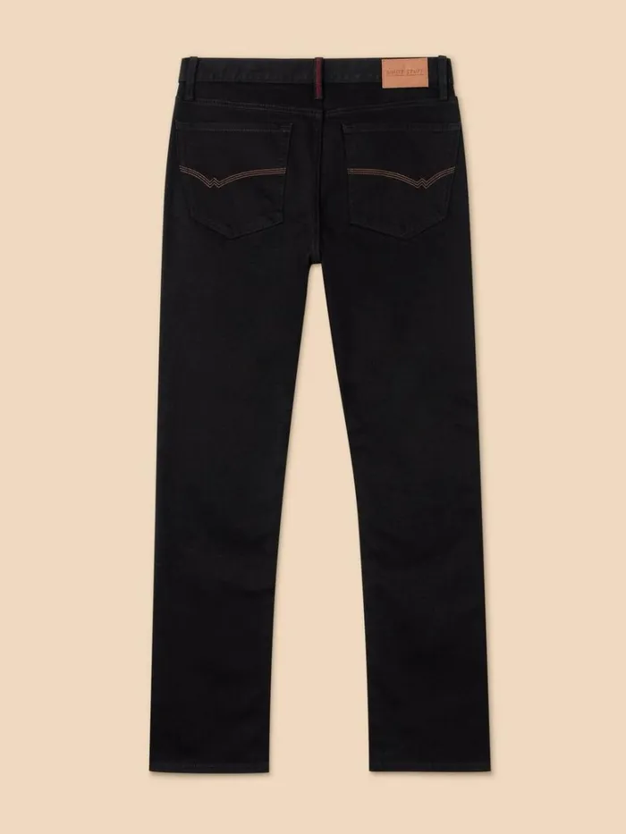 Men JEANS White Stuff Eastwood Straight Jean Pure Black Men JEANS White Stuff Eastwood Straight Jean Pure Black