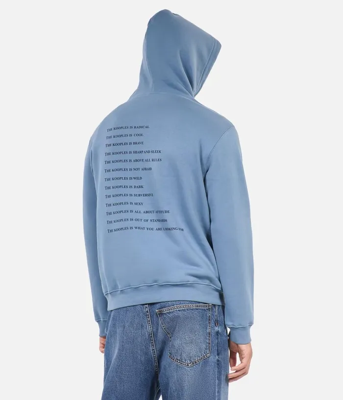 Men Knits and Tees THE KOOPLES Blue What Is Hoodie Men Knits and Tees THE KOOPLES Blue What Is Hoodie